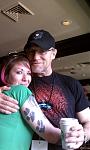 Literally bumped into Michael Rooker while having lunch at blood on the beach...HUGE flirt he is