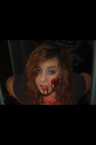 my make up for a zombie walk :3